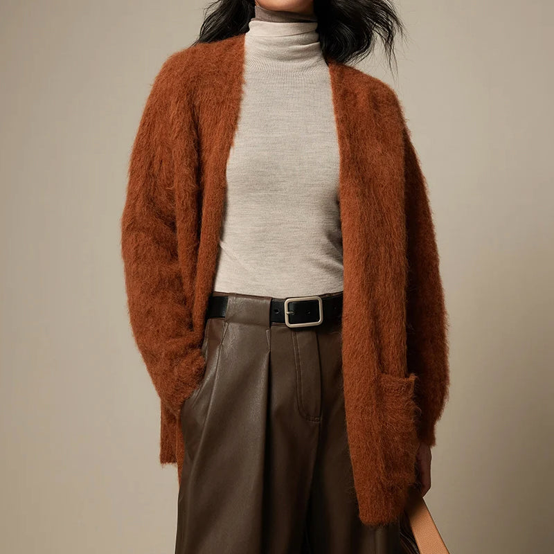 Ultra Soft Alpaca Wool Blend Cardigan | Women's Cozy Knitwear 1