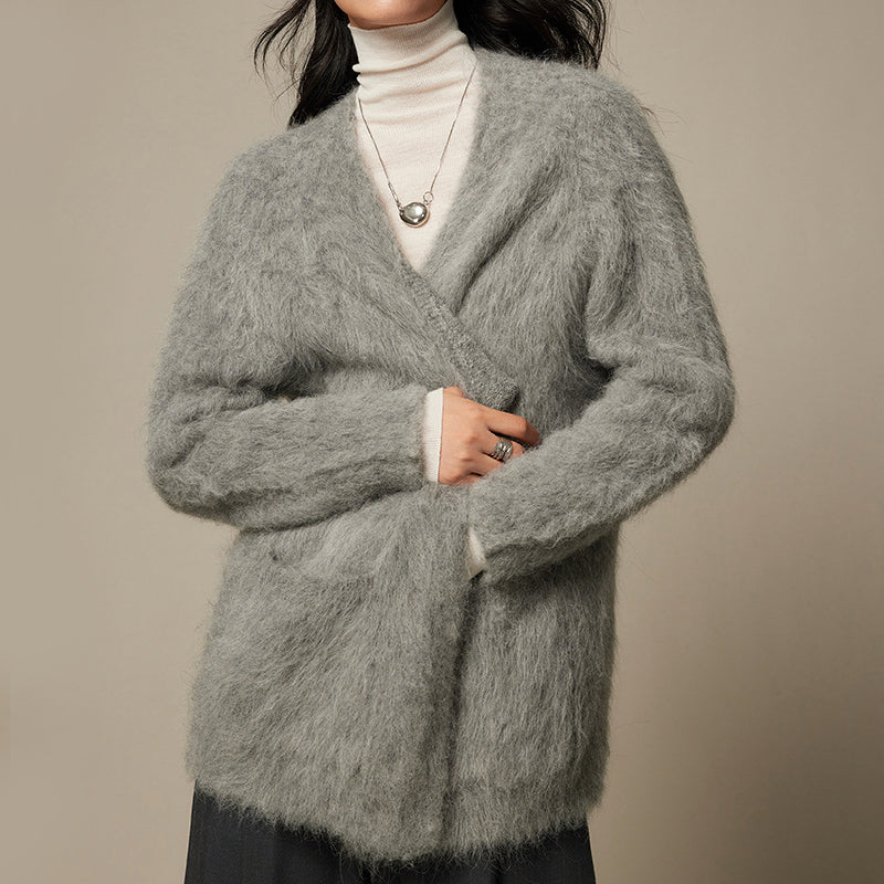 Ultra Soft Alpaca Wool Blend Cardigan | Women's Cozy Knitwear 4