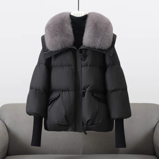 Glam Puffer Jacket | Extended-Length Outerwear 0