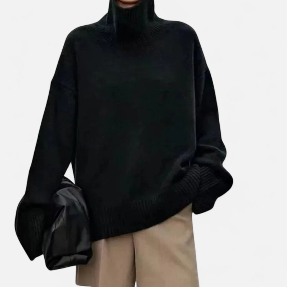 Wool Turtleneck Sweater for Women 2