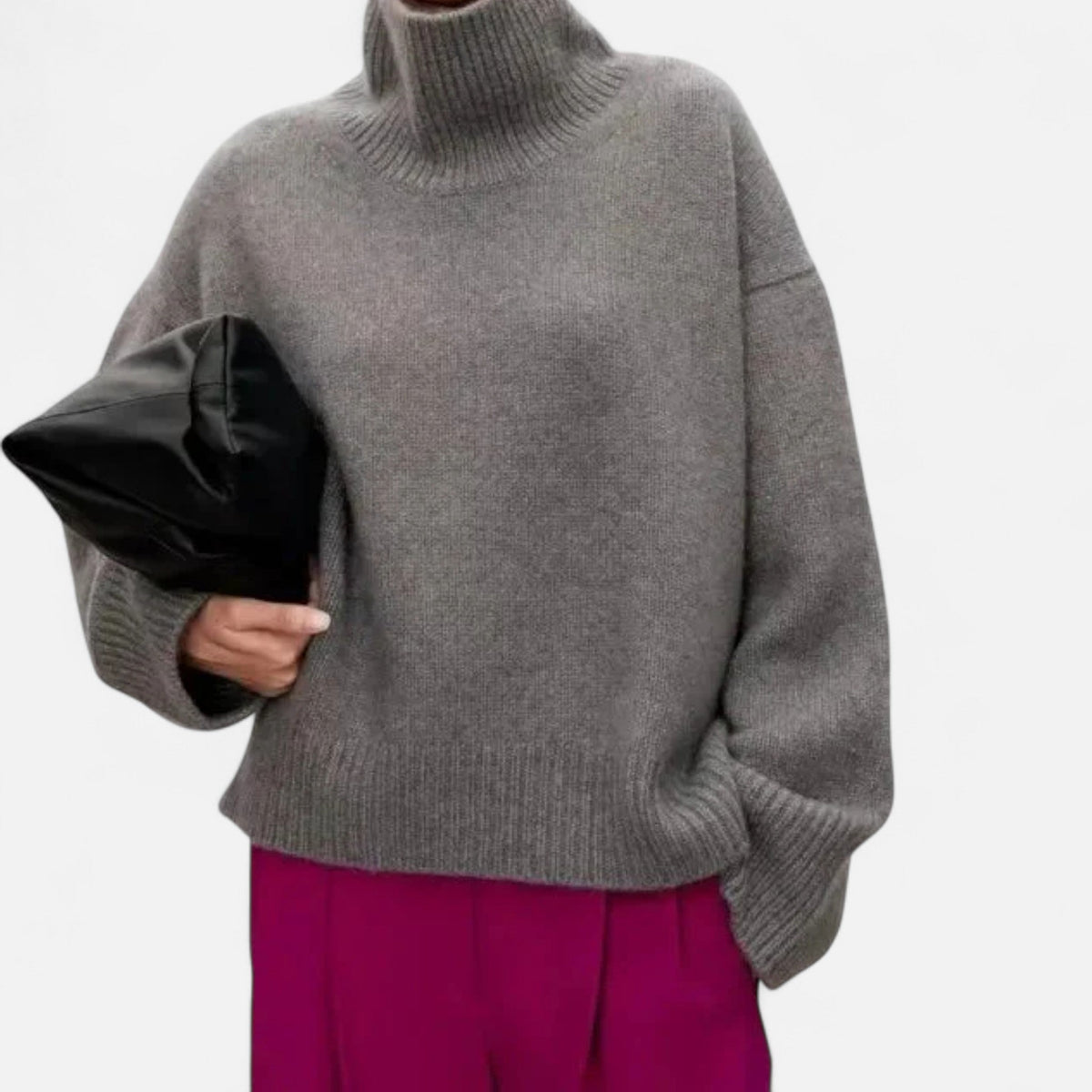 Wool Turtleneck Sweater for Women 4