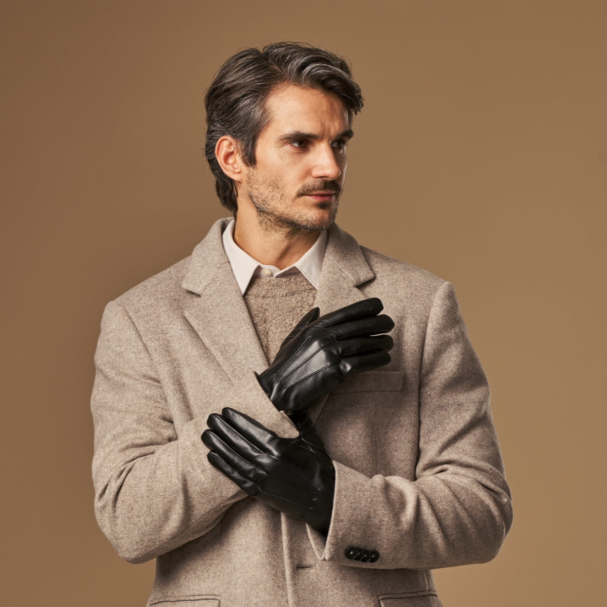 Vegan Leather Winter Gloves | Waterproof Touchscreen Gloves 1