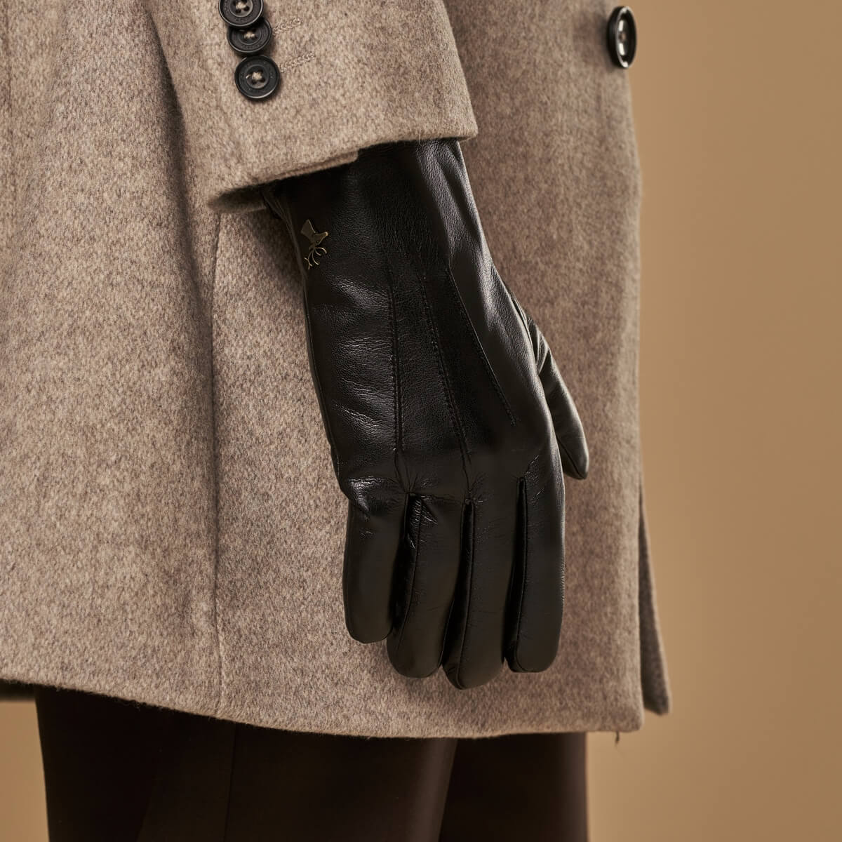 Vegan Leather Winter Gloves | Waterproof Touchscreen Gloves 7