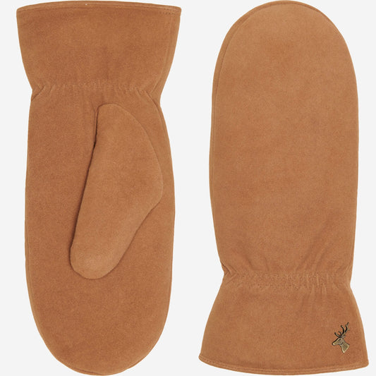 Warm Mittens Womens | Hailey Camel Suede Goatskin Mittens 0
