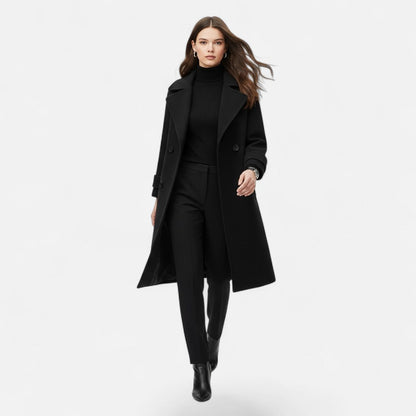 Women's Cashmere-Blend Double-Breasted Coat | Winter Coats Women 1