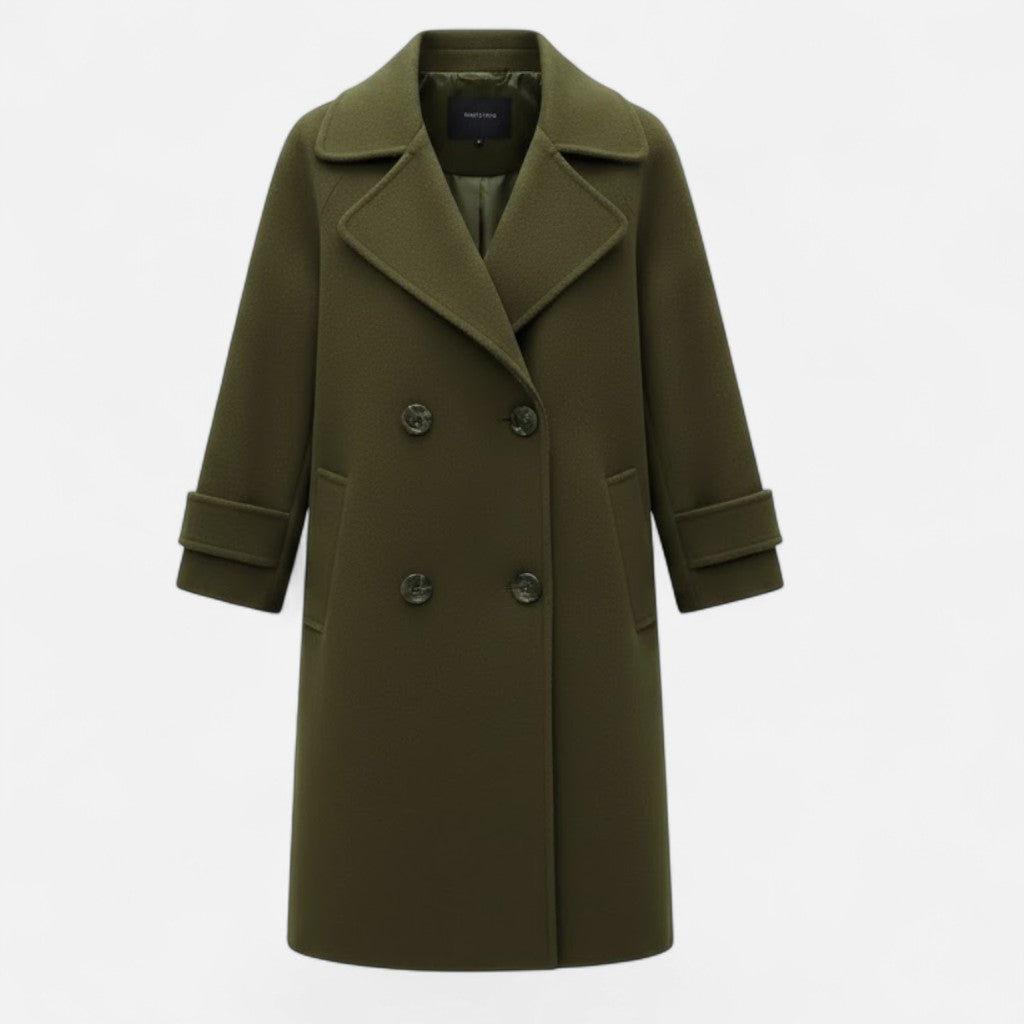 Women's Cashmere-Blend Double-Breasted Coat | Winter Coats Women 3