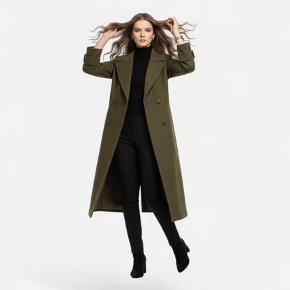 Women's Cashmere-Blend Double-Breasted Coat | Winter Coats Women 5