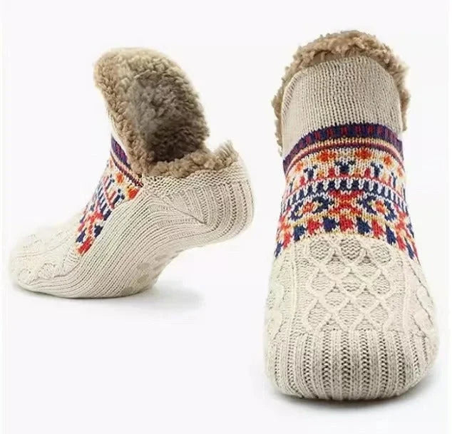 Women’s Cozy Knitted Slipper Socks | Non-Slip Winter Homewear 0