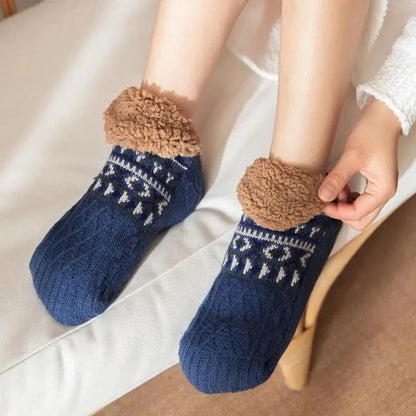 Women’s Cozy Knitted Slipper Socks | Non-Slip Winter Homewear 1