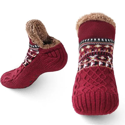Women’s Cozy Knitted Slipper Socks | Non-Slip Winter Homewear 4